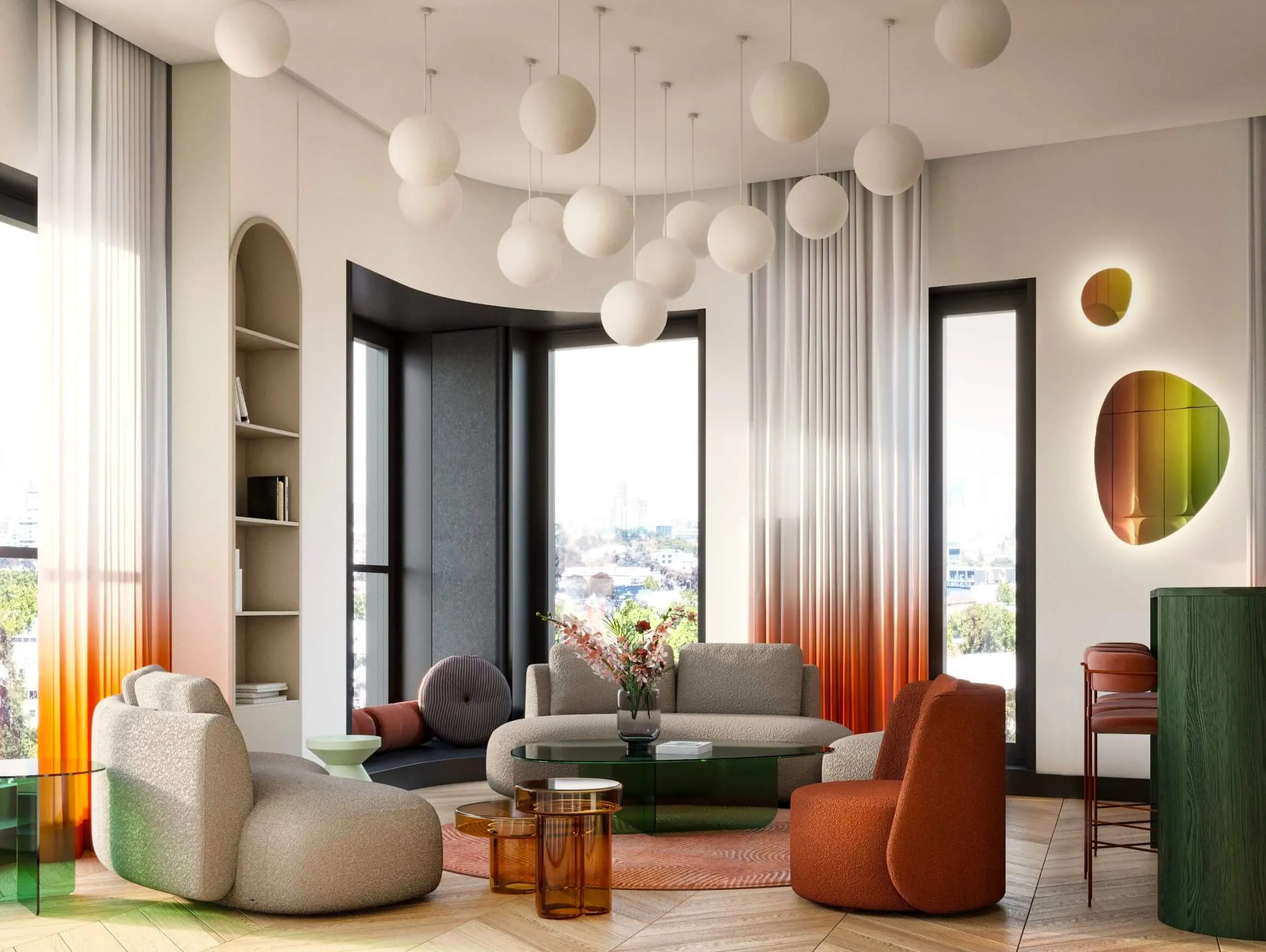 Interior visualisation of Apartment S02
